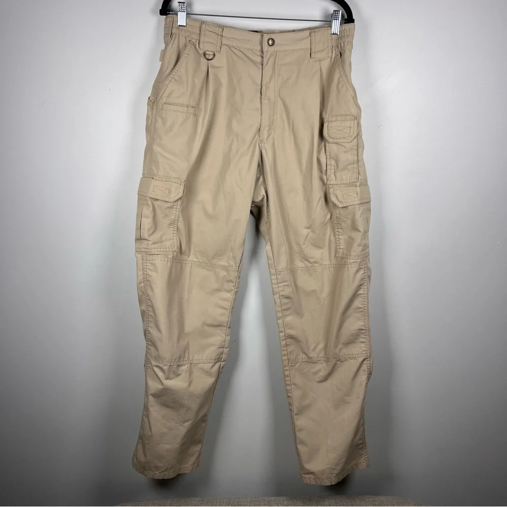 5.11 MEN’S REGULAR FIT TACLITE RIPSTOP CARGO PANT Khaki Outdoor 34x34 Gorpcore - Picture 2 of 10